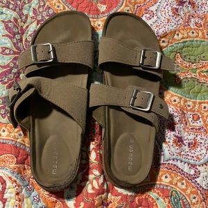 Used sandals with slight wear